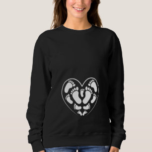 Babyfötter Tillkännagivande Överraskning Gravidite T Shirt