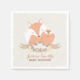 Babyfoxor för mamma och Baby Pappersservett