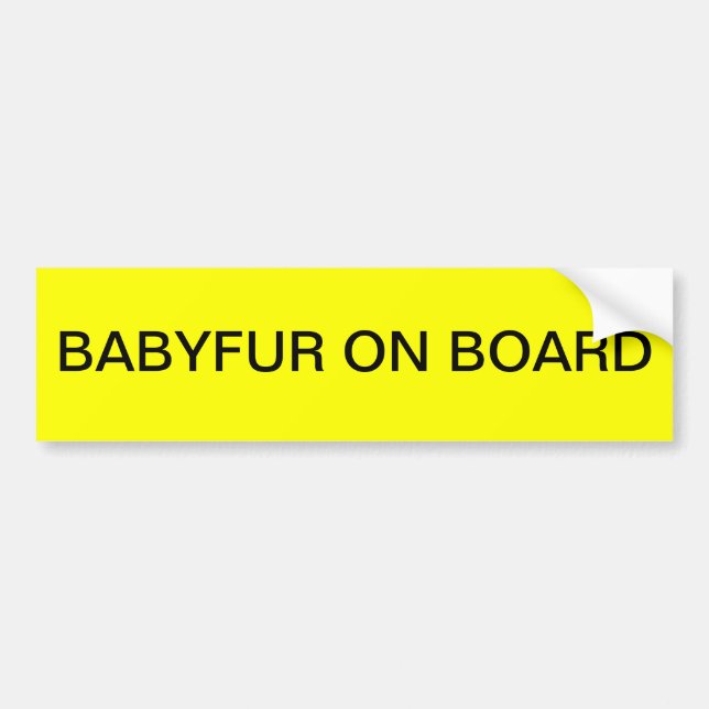 BABYFUR OMBORD BILDEKAL (Framsidan)