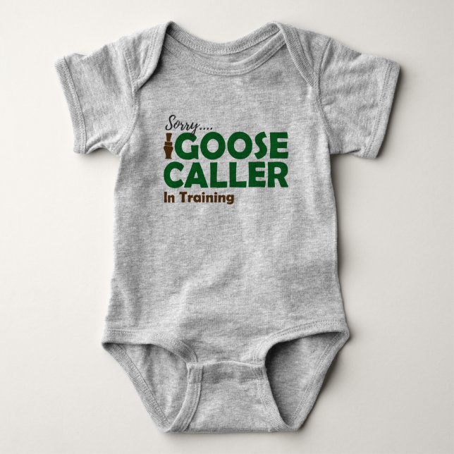 Babygås som jagar den Jersey Bodysuitskjortan T Shirt (Framsida)