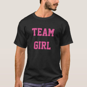 Babygender avslöjer flickan för partyskjortalaget tee shirt