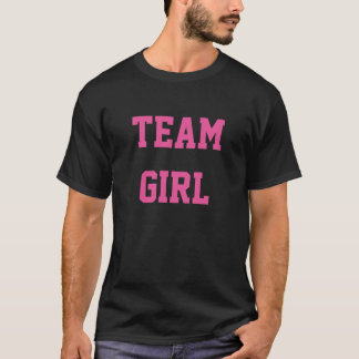 Babygender avslöjer flickan för partyskjortalaget tee shirt