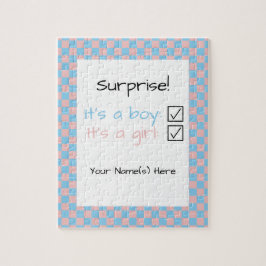 Babygenderöverrrakning Pussel