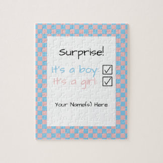 Babygenderöverrrakning Pussel