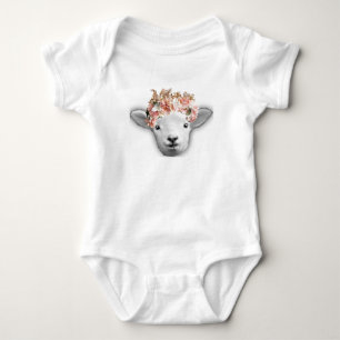 Babyget med blommakronan t shirt