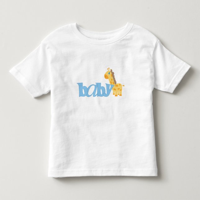 Babygiraff (blått) tee (Framsida)