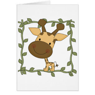 BabygiraffTshirts och gåvor Hälsningskort