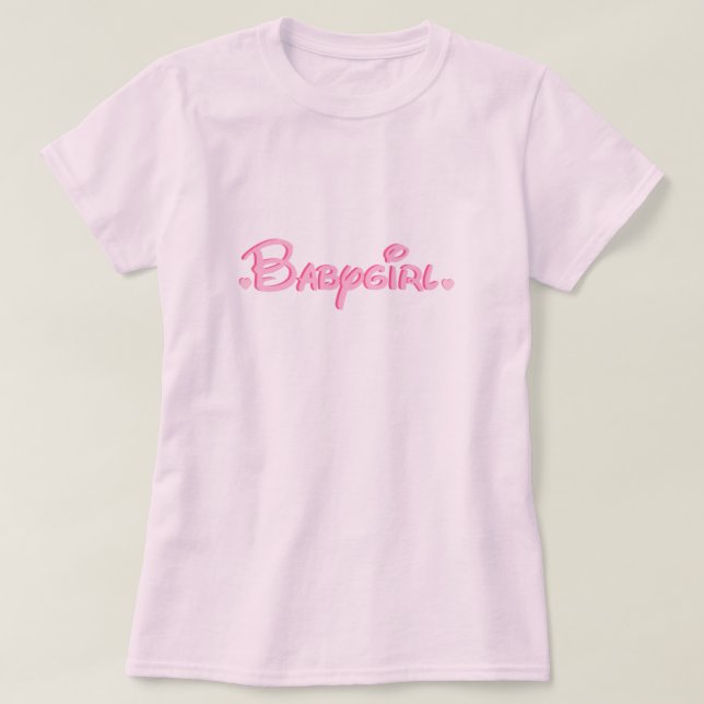 Babygirl skjorta t shirt (Design framsida)