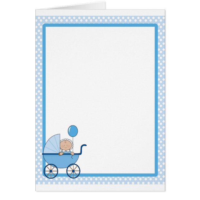 Babygränspojke Hälsningskort (Framsidan)