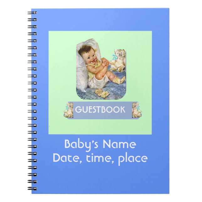 BabyhändelseGuestbook Anteckningsbok (Framsidan)