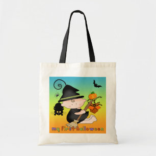 Babyhäxa som min 1st Halloween hänger lös Tygkasse