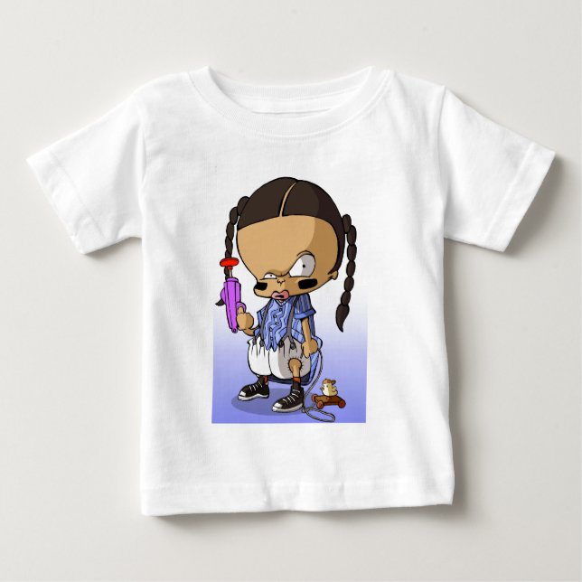 Babyhip hop Gangsta Tee Shirt (Framsida)