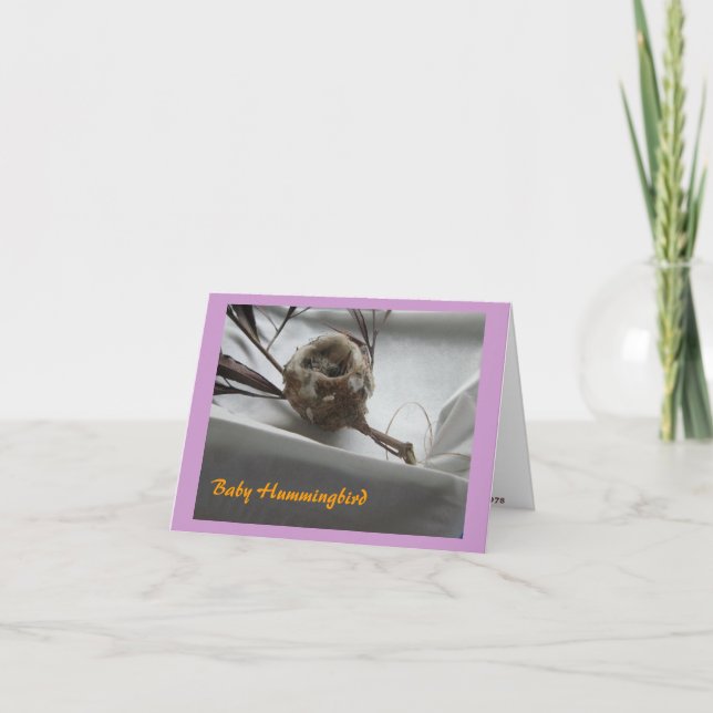 BabyHummingbird Tack Kort (Framsida)