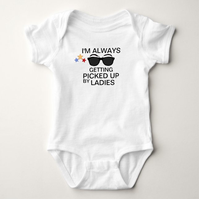 Babyhumor - Baby Jersey-bodysuit T Shirt (Framsida)