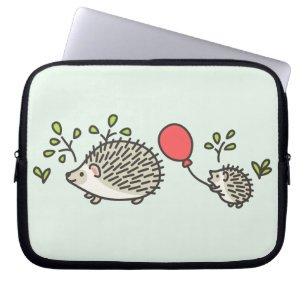 Babyigelkott röda ballong laptop sleeve