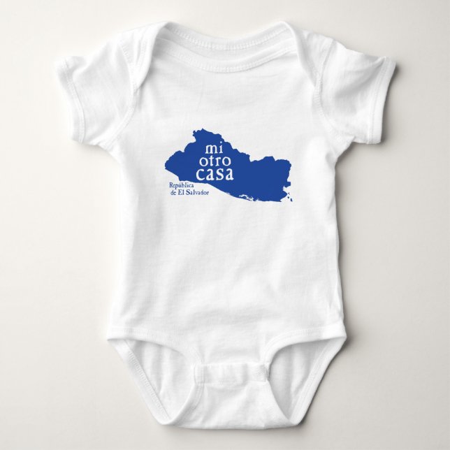 BabyJersey Bodysuit EL SALVADOR T Shirt (Framsida)