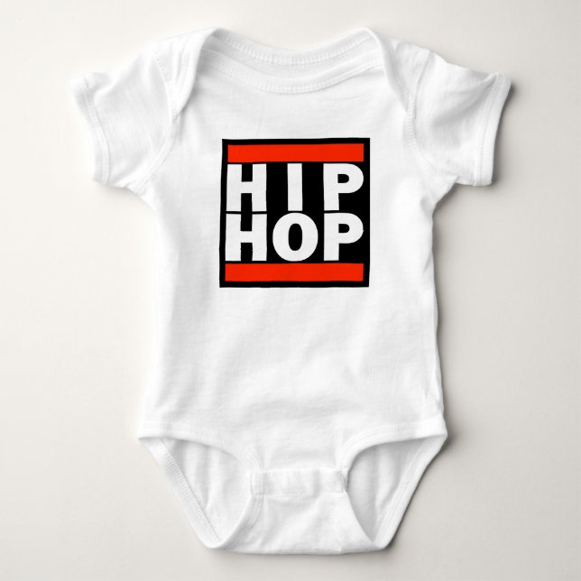 BabyJersey Bodysuit - HIP HOP! Tröja (Framsida)