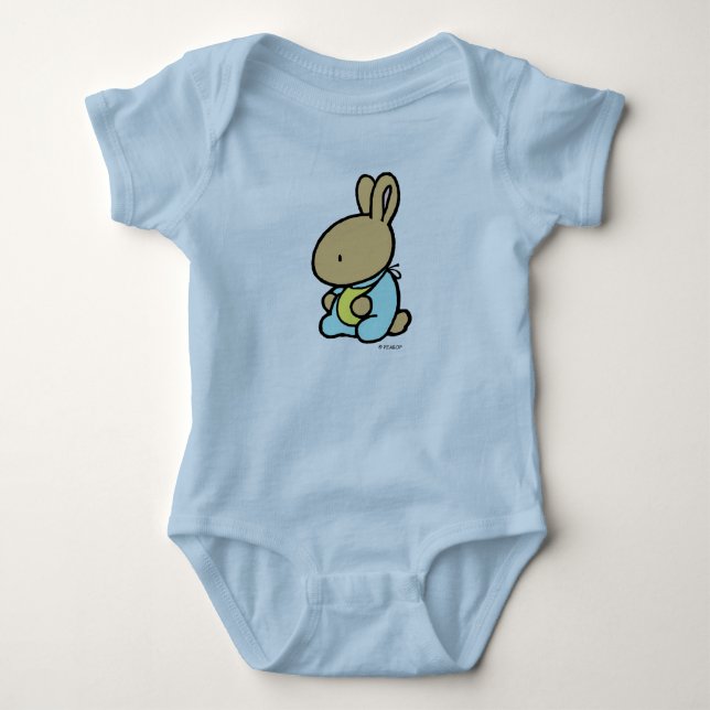 BabyJersey Bodysuit, söt kanin Tee (Framsida)