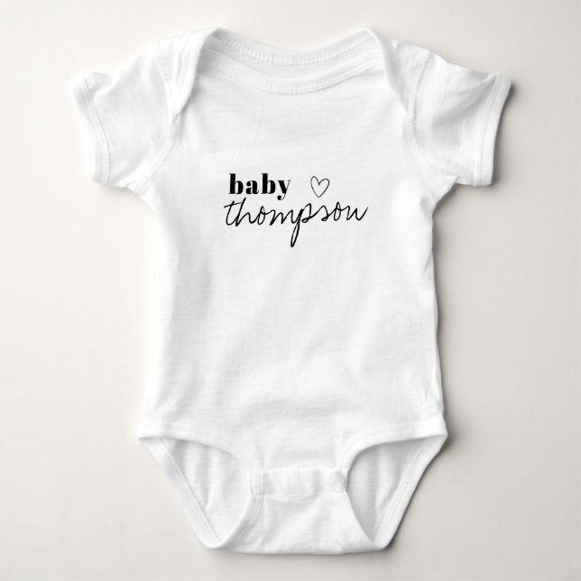 BabyJersey Bodysuit T Shirt (Framsida)