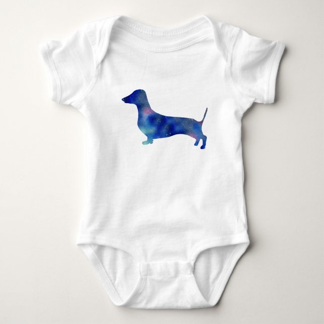 BabyJersey Bodysuit, vittaxhund Tee (Framsida)