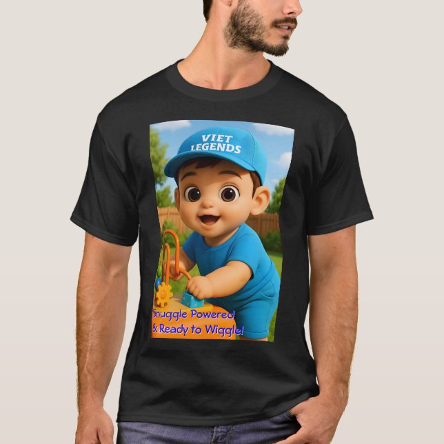 babyJoy Series 7 #VL - Snuggle Powered Män T-shirt (Framsida)