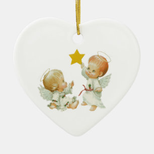 Babyjulänglar Julgransprydnad Keramik
