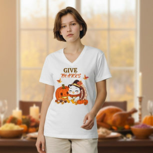 Babykalkon och pumpa firar Thanksgiving T Shirt