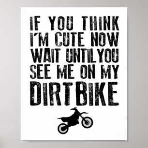 Babykammar Dirtbike MX Småbarnstryck Poster