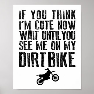 Babykammarens Dirtbike MX Småbarnstryck Poster