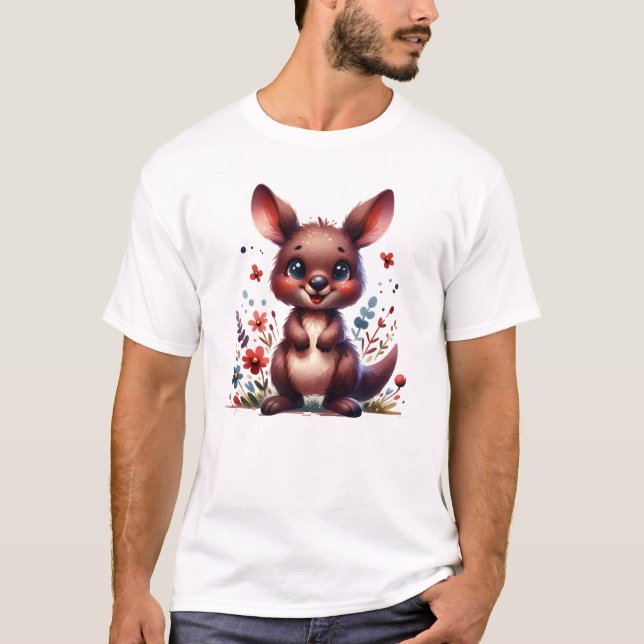 Babykänguru T Shirt (Framsida)