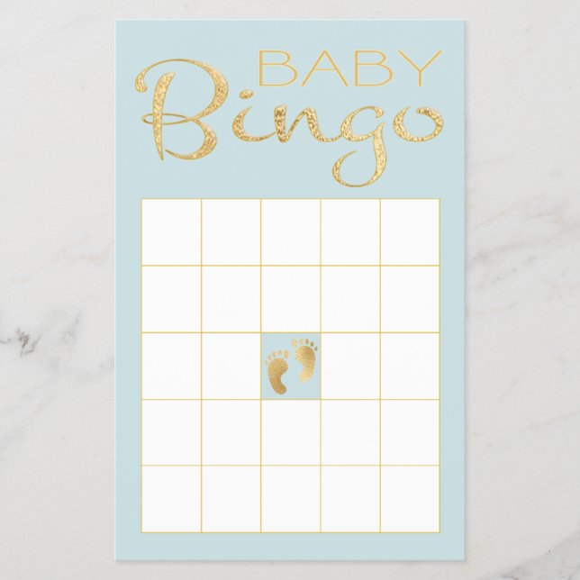 Babykläder, BLUE BINGO "Guld/Blue Classic" Flygblad (Framsidan)