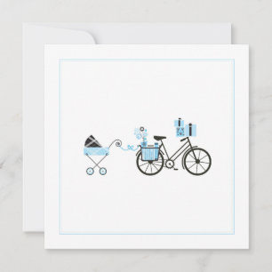 Babykläder - Cykel- och Baby-transport Inbjudningar