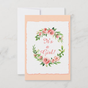 Babykläder Det är ett platt kort för inbjudan till