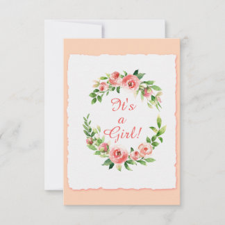 Babykläder Det är ett platt kort för inbjudan till