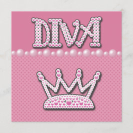 Babykläder Diva Princess Krona, Shoes & Pearls Inbjudningar