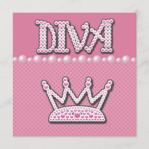 Babykläder Diva Princess Krona, Shoes & Pearls Inbjudningar