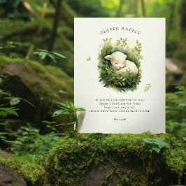 Babykläder för baby-lammbladet Raffle-skylt