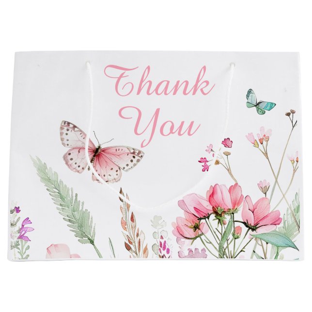 Babykläder för Blommigt av vår Rosa Butterfly  Sho (Framsidan)