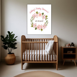 Babykläder för Blommigt för Ro-vattenfärg Poster