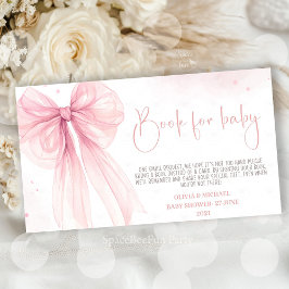 Babykläder för Bow Rosa Coquette Shower personalis Tilläggskort