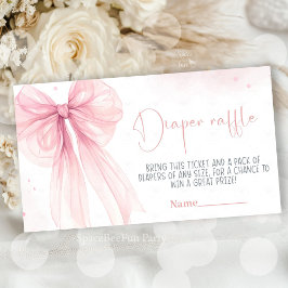 Babykläder för Bow Rosa Coquette Shower personalis Tilläggskort