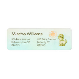 Babykläder för Cute Dino Boys, två Returadresser Returadress Etikett