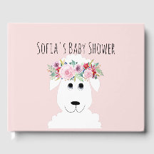 Babykläder för Cute Girly Lamb Watercolor Flowers
