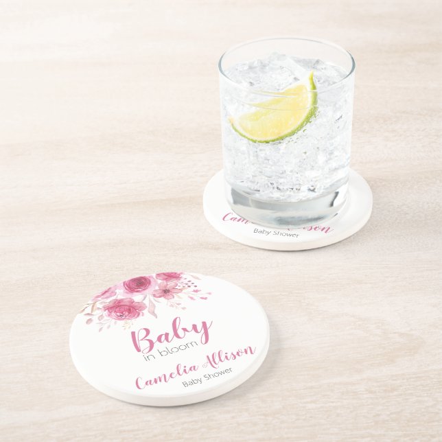 Babykläder för elegant Rosa Blommigt   Underlägg (Sidan)