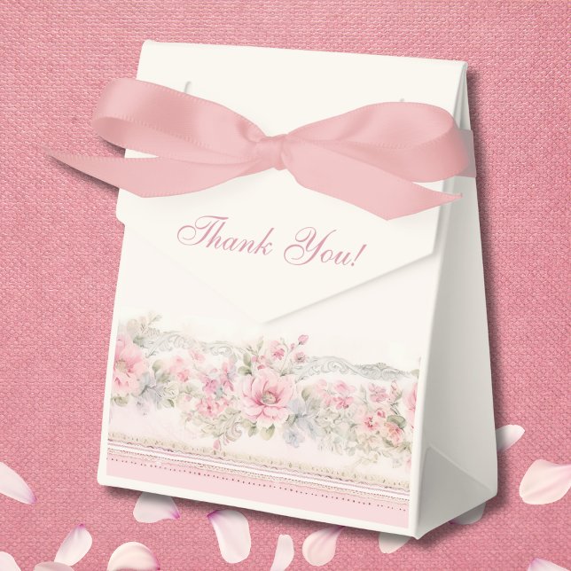 Babykläder för elegant  Rosa Shabby chic Blommigt Presentaskar (Skapare uppladdad)