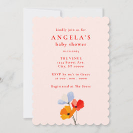 Babykläder för fet Blommigt Inbjudningar