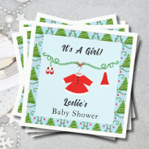 Babykläder för flicka-jultomten