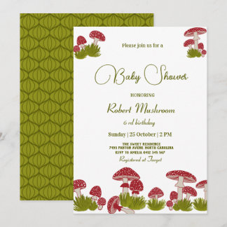 Babykläder för Goblincore-Grönten för flygsvampar Inbjudningar