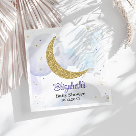 Babykläder för Golden Glitter Måne Pappersservett