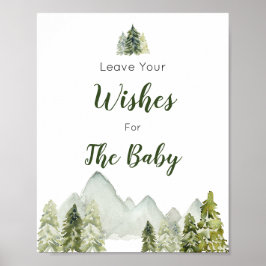 Babykläder för Gräs Träd Önskemål för Baby Poster
